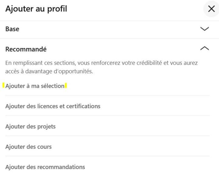 Ajouter à ma sélection
